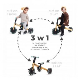 Rowerek biegowy trójkołowy 3w1 Kinderkraft 4TRIKE Sunflower Blue