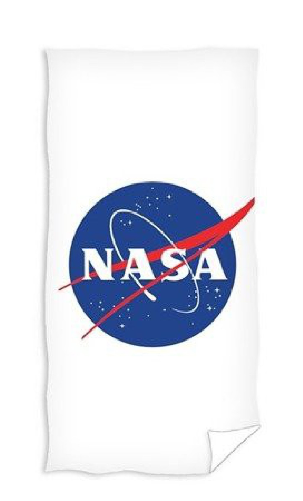Carbotex ręcznik plażowy kąpielowy NASA biały 70x140 cm